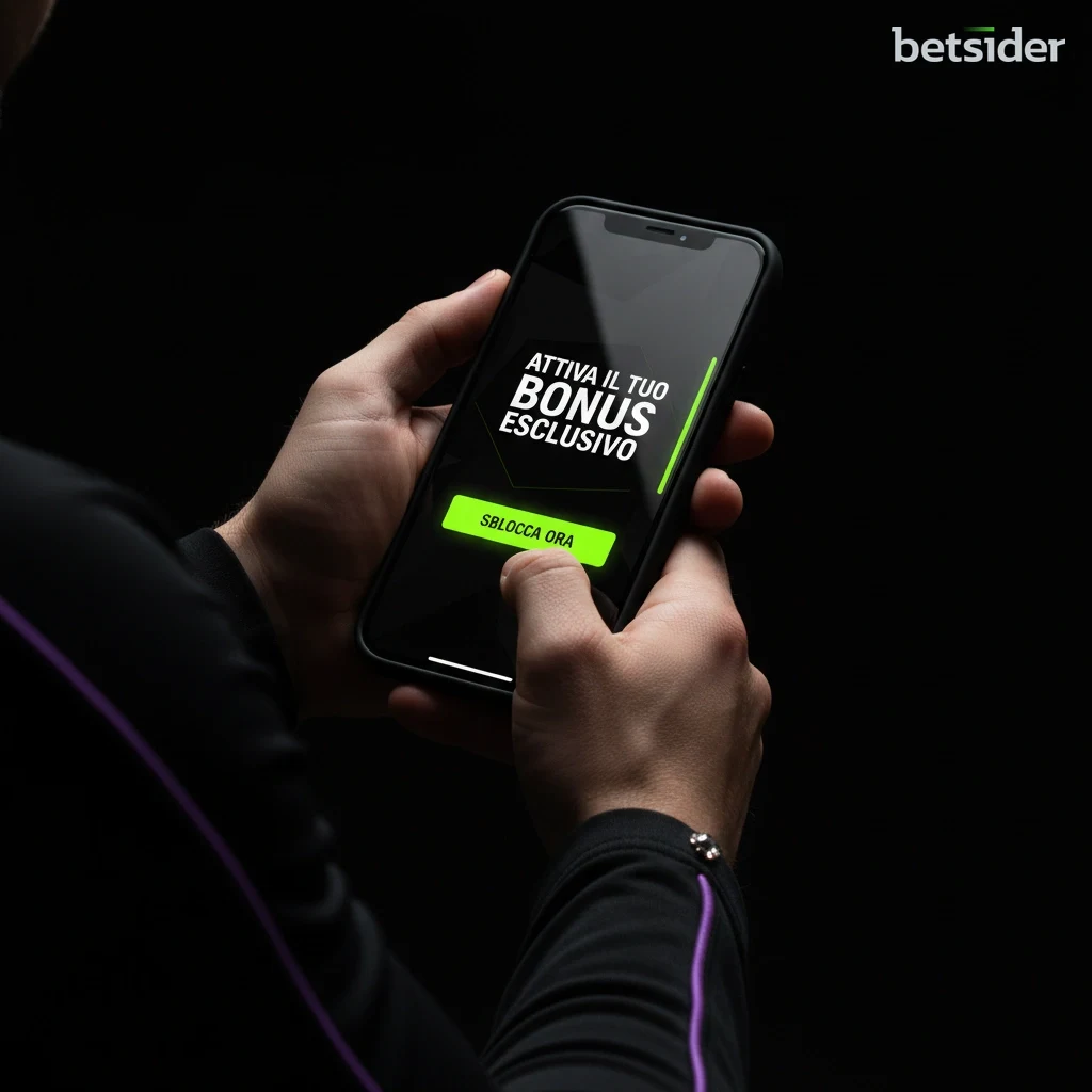 Schermata di un bonus attivo nell'app mobile di Betsider.