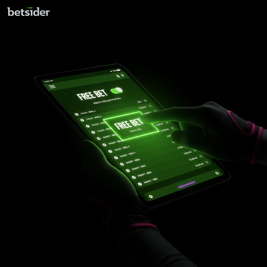 Esempio di una scommessa gratuita di Betsider applicata a una schedina per una partita di calcio.