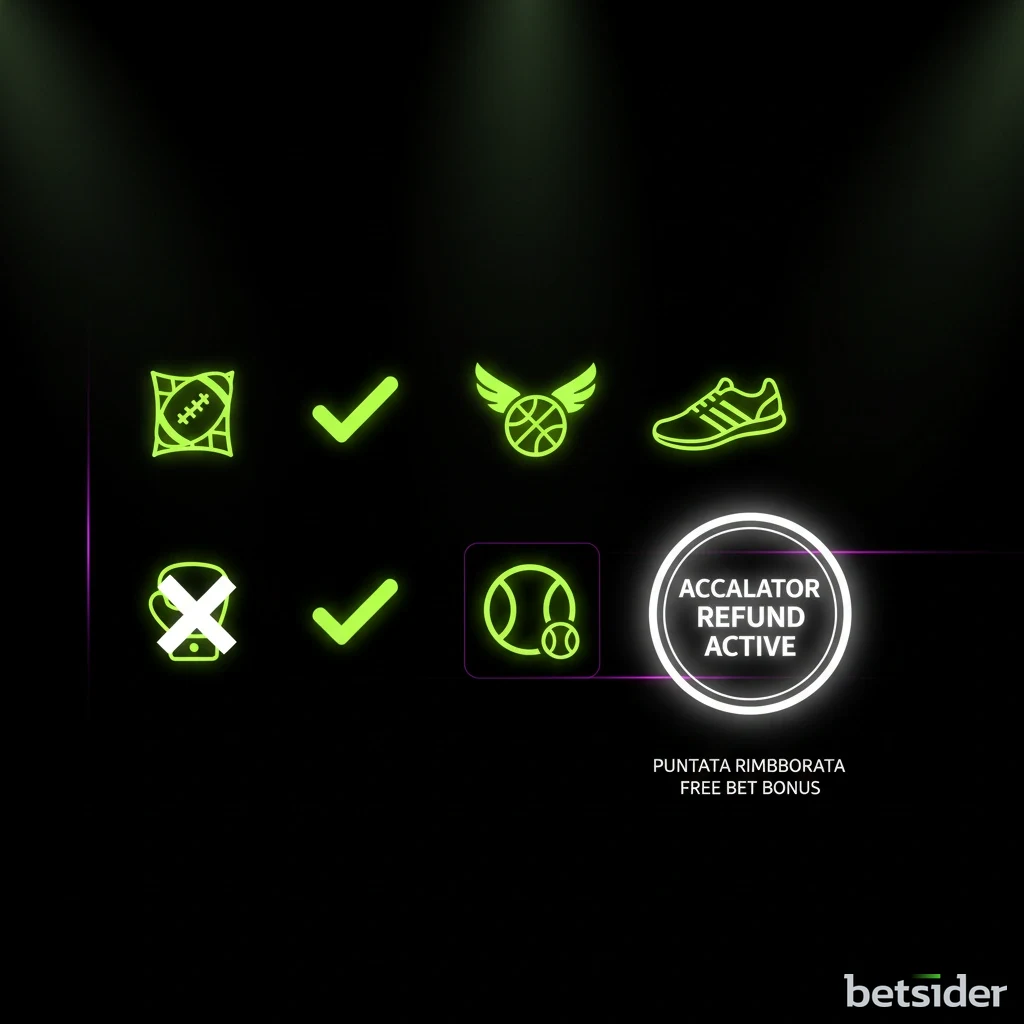 Banner promozionale che mostra l'offerta di benvenuto per le scommesse sportive di Betsider.