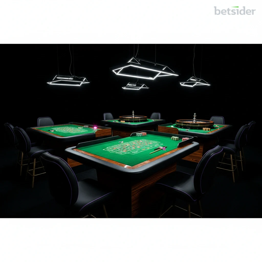 Un croupier professionista a un tavolo di Blackjack nel casinò live di Betsider.