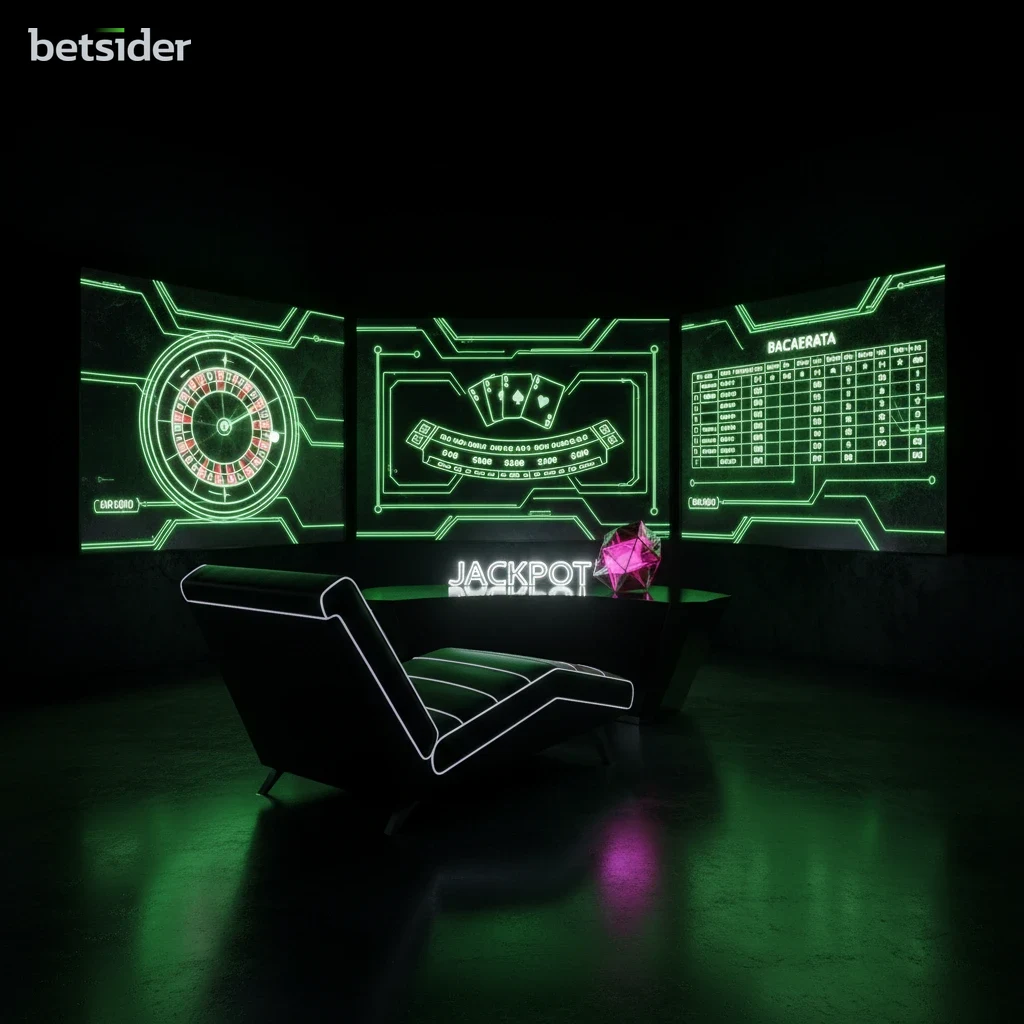 Un tavolo di Blackjack dal vivo con un croupier reale nella sezione Casinò Live di Betsider.